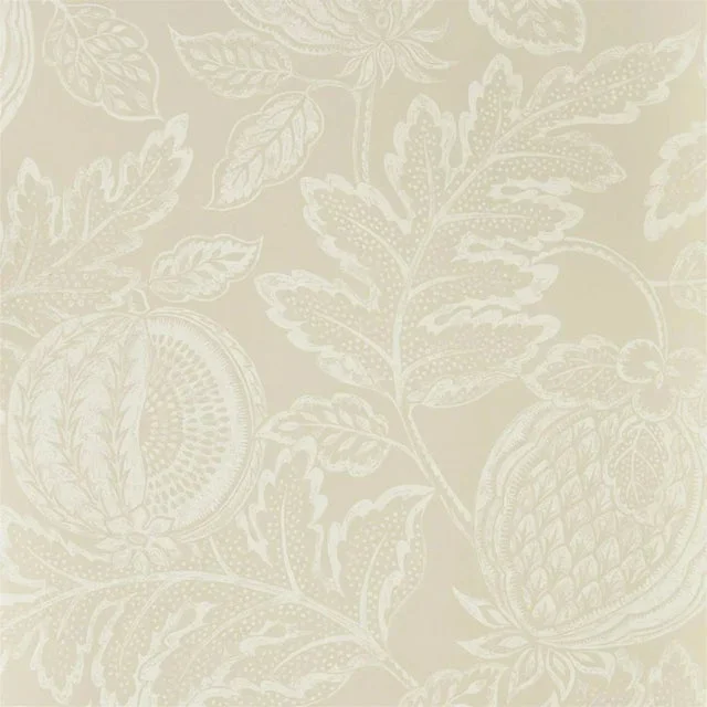 Sanderson Cantaloupe Wallpaper in Stone