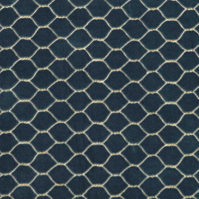 Sanderson Faraday Velvet Fabric in Atlantic