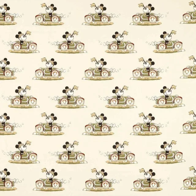 Sanderson Minnie On the Move Fabric in Babyccino