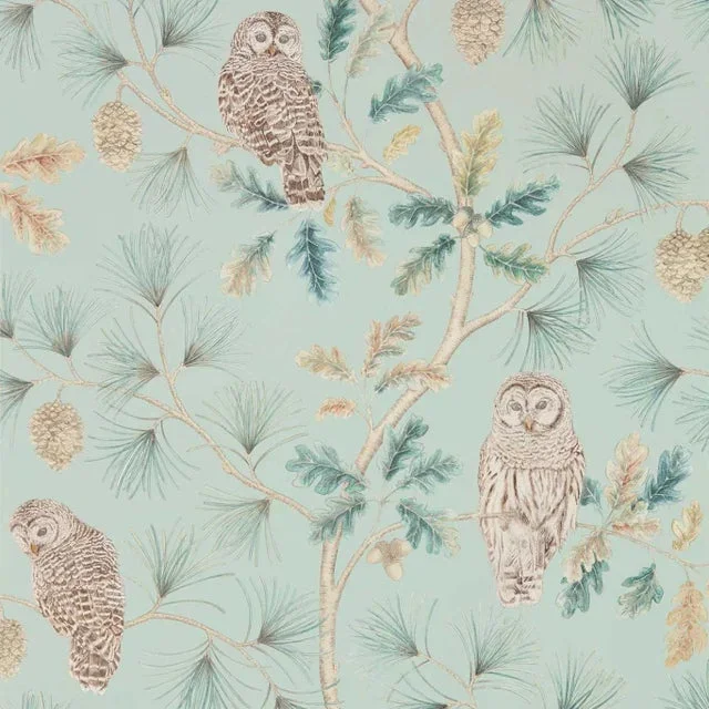 Sanderson Owlswick Wallpaper in Whitstable Blue – a Sample