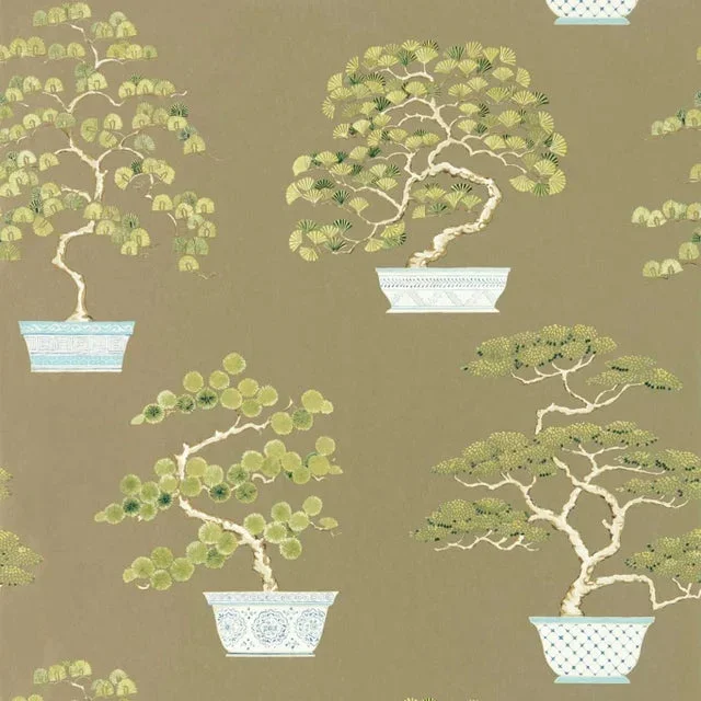 Sanderson Penjing Wallpaper in Green