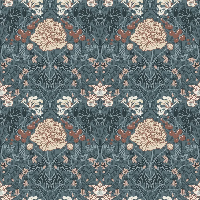Sarah Wallpaper – Blue