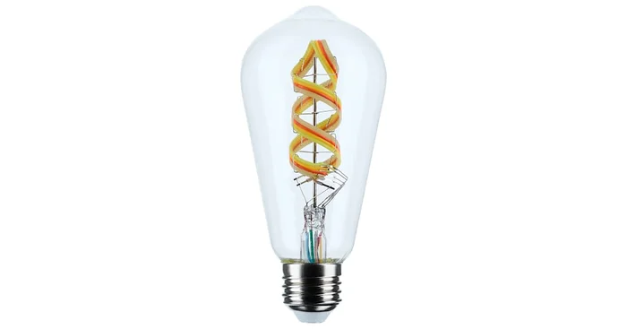 Satco Lighting Starfish 6 Watt Dimmable ST19 Medium (E26) LED Smart Bulb- 450 Lumens, 2700K, 5000K, and 90CRI