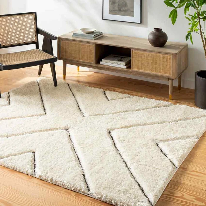 Settlers Modern Light Beige Area Rug