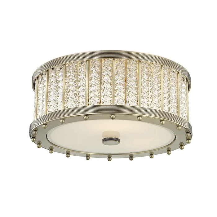 Shelby Flush Mount – Aged Brass