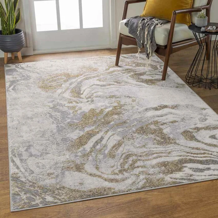 Shueyville Modern Light Gray Area Rug