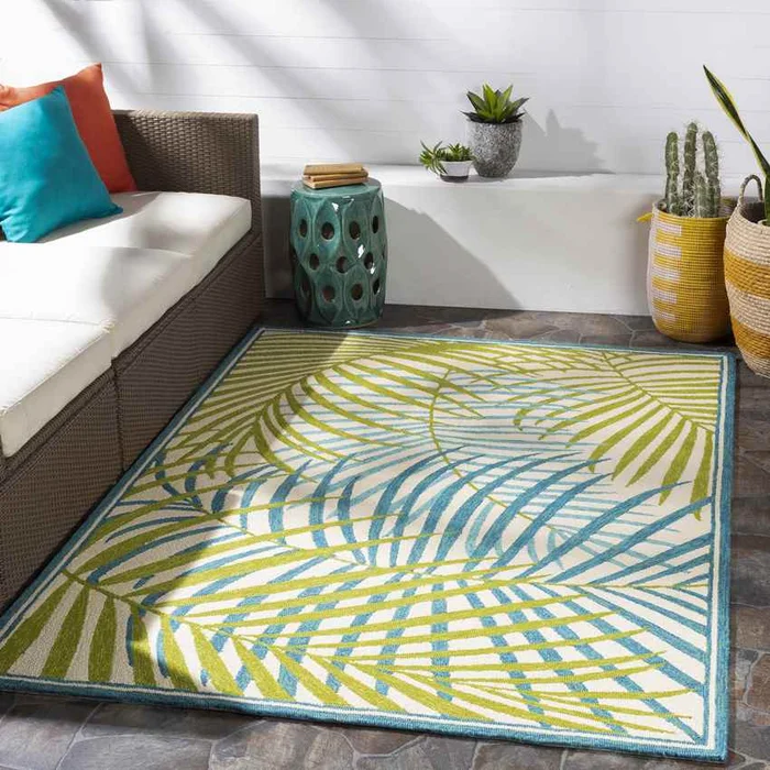 Sibbe Coastal Yellow Area Rug