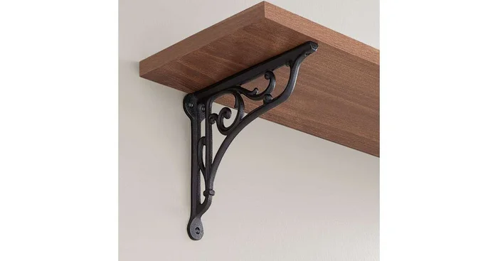 Signature Hardware Amaranth 10″ Cast Iron Shelf Bracket