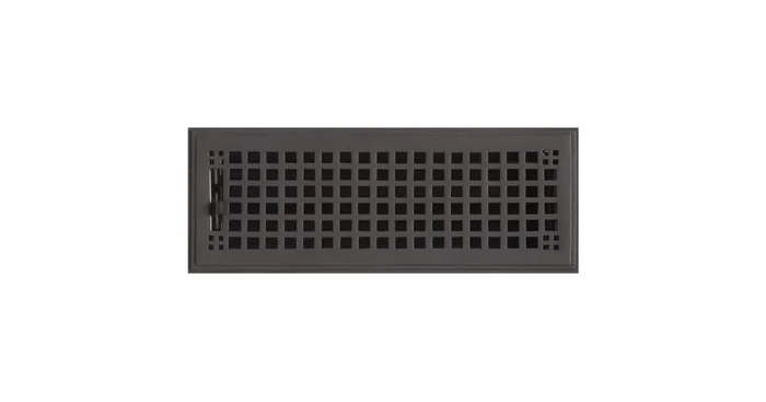 Signature Hardware Mission Bronze Floor Register – 4″ x 12″