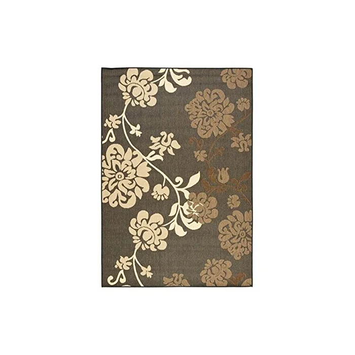Small Black Transitional Polypropylene Rugs 5′ x 2’7