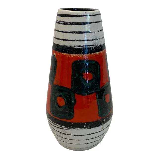 Small West Germany Ceramic Vase, Vintage Mid-Century Art Pottery
