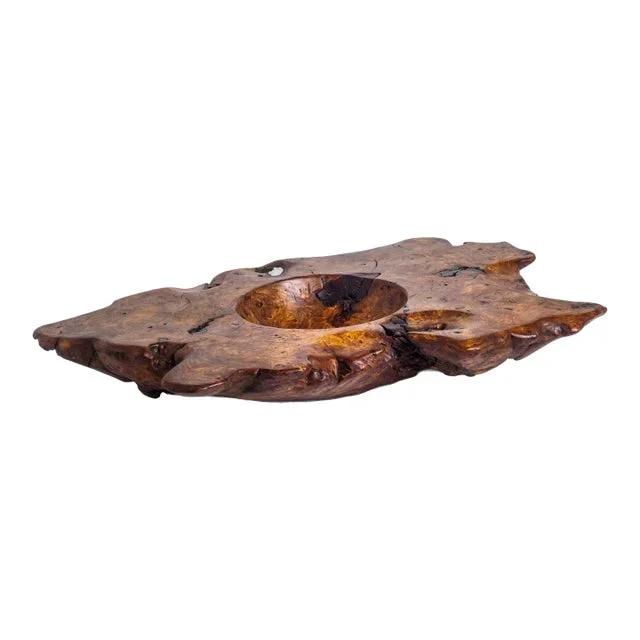 Solid Burled Elm Root Bowl by Tripp Espenet