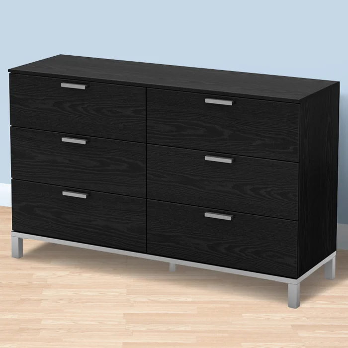 SouthShore Flexible Dresser in Black Oak