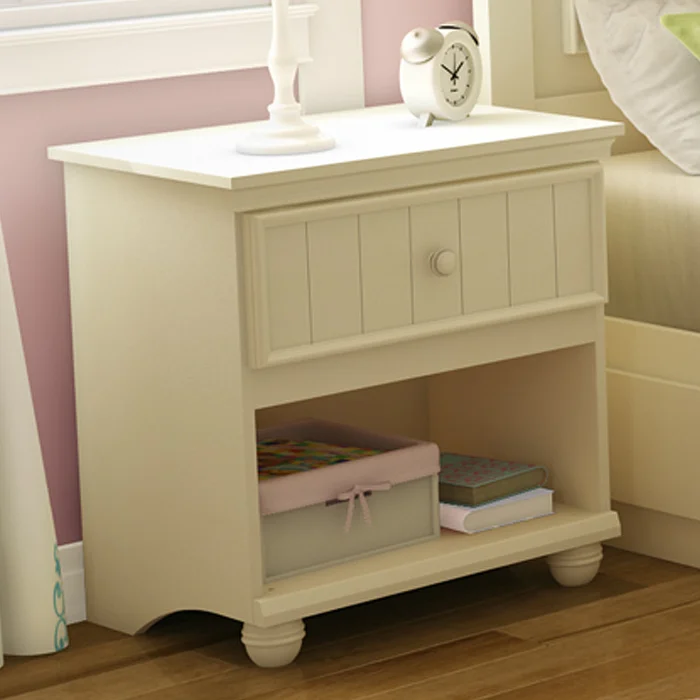 SouthShore Hopedale Night Stand In Ivory
