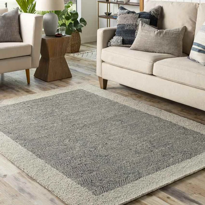 Spiceland Modern Charcoal Area Rug