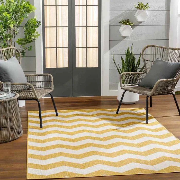 Spring Global Mustard/Ivory Area Rug