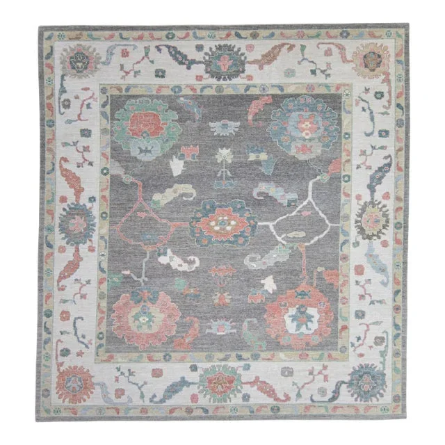 Square Turkish Oushak Rug 11’9″ x 12’7″