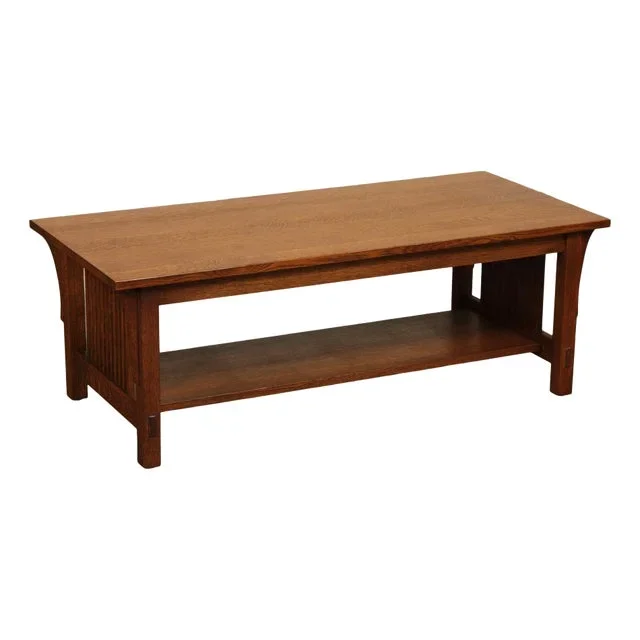 Stickley Mission Collection Oak Spindle Coffee Table