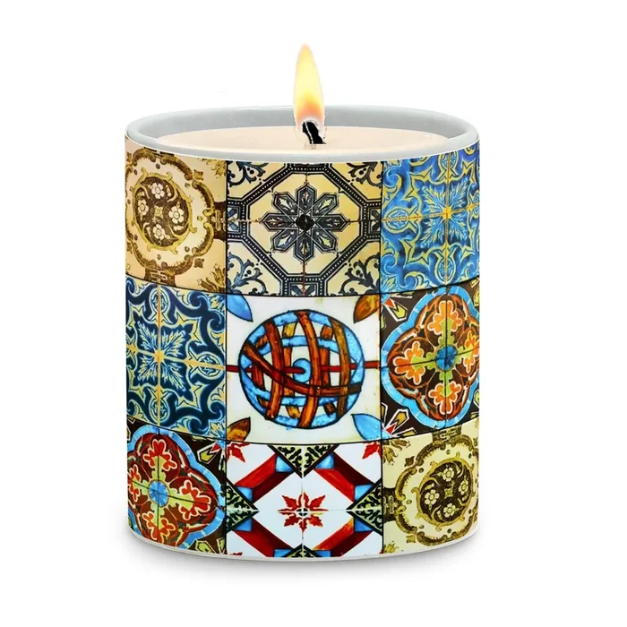 SUBLIMART: Tiles – Porcelain Soy Wax Candle (Design #TIL01)