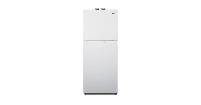 Summit 24 Inch Wide 10.1 Cu. Ft. Top Freezer Refrigerator with Adjustable Glass Shelves
