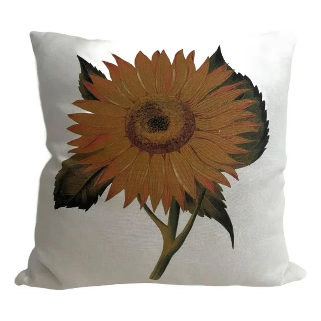 Sunflower Linen Pillow