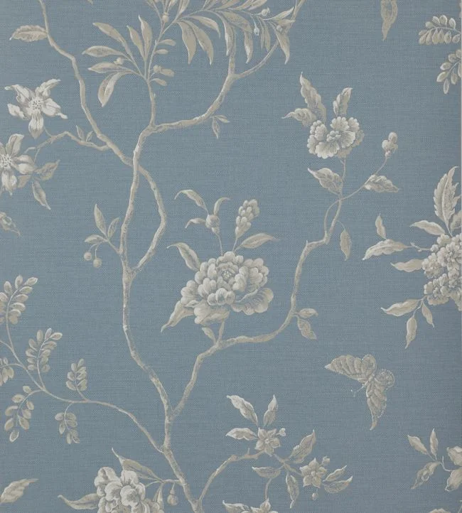 Swedish Tree Wallpaper – Navy