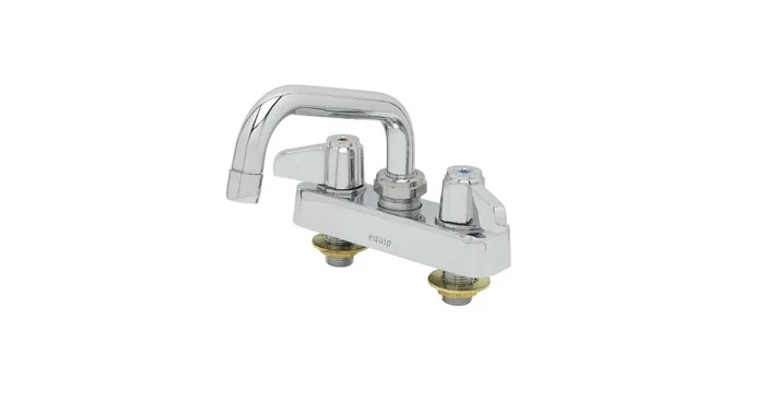 T and S Brass Equip 4″ c/c Deck Mount Workboard Fct with 6″ Swing Nozzle