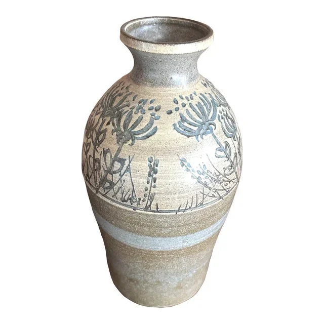 Ted Saito California Studio Pottery Stoneware Vase