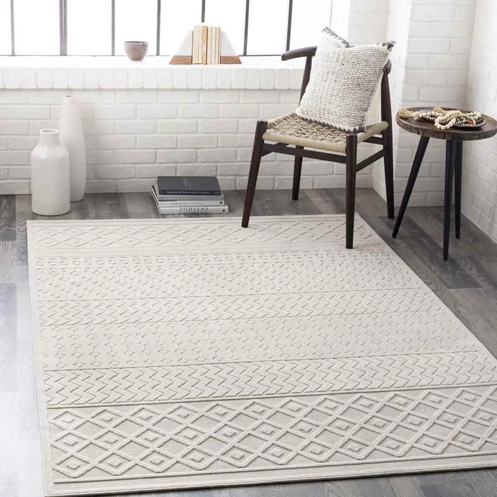 Telgt Global Cream Area Rug