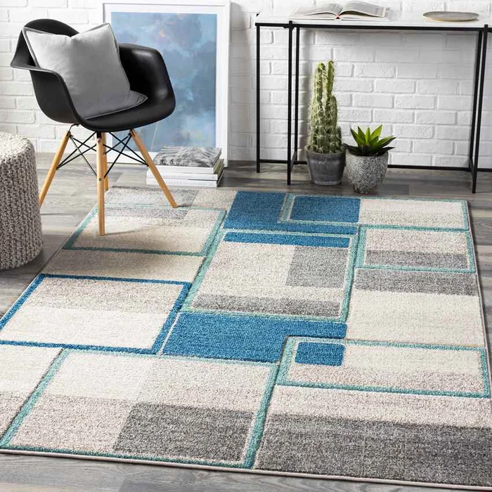 Thesinge Modern Brown Area Rug