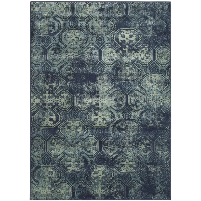 Traditional Rug – Vintage Viscose Pile -Navy
