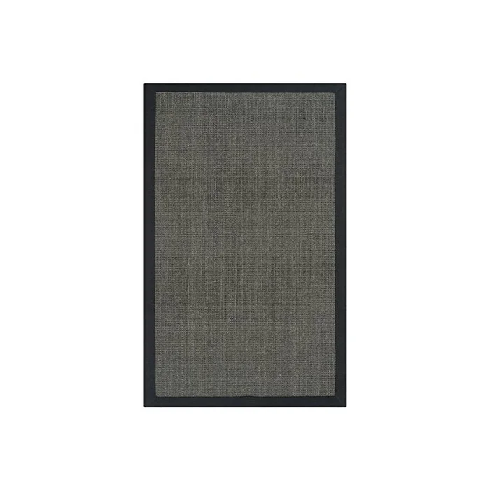 Traditional Sisal Rugs Charcoal Small Rectangle 5x3ft