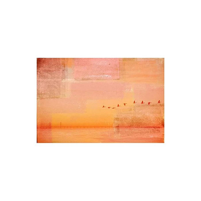 Traveling Birds Painting Print on Canvas Wrapped Artwork – Parvez Taj