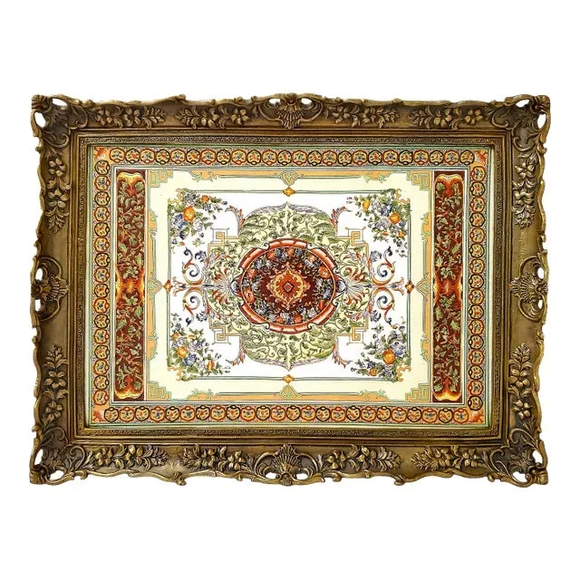 Tray Porcelain Bronze Ormolu