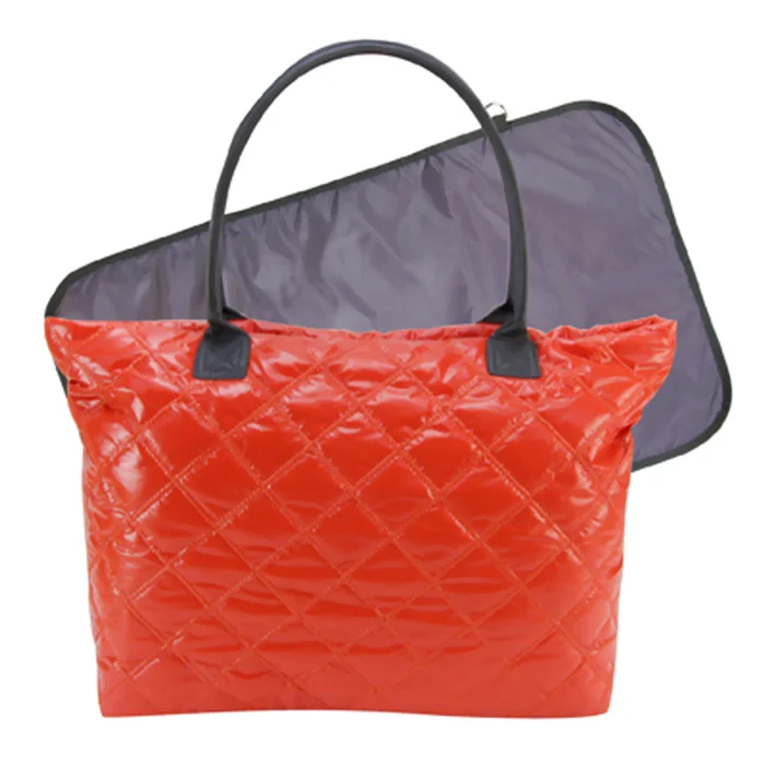 Trend Lab Mod CarryAll Tote Diaper Bag in Orange and Gray