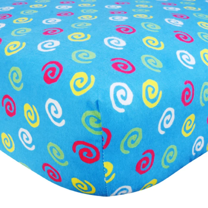 Trend Lab Swirl Flannel Crib Sheet