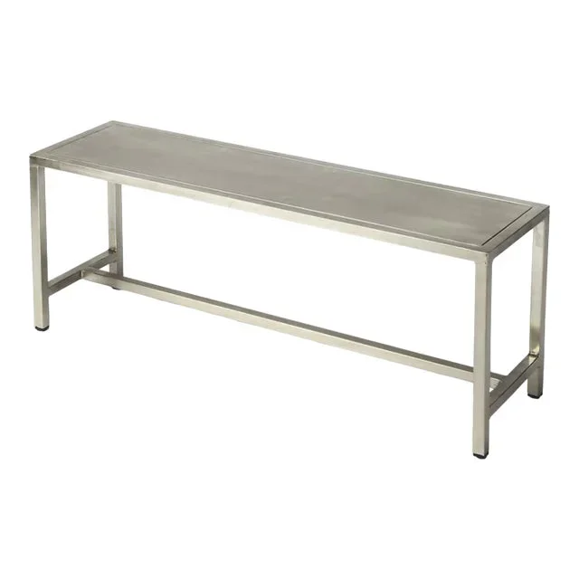 Tribeca Iron 43.5″W Bench, Silver