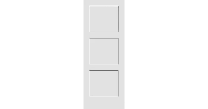 Trimlite 18″ by 80″ Shaker 3-Panel Interior Slab Passage Door
