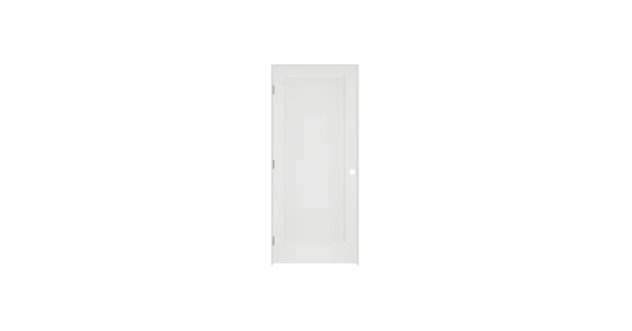Trimlite 32″ by 80″ 1-Panel Colonial Right Handed Ovolo Edge Prehung Fire Rated Passage Door with Satin Nickel Hinges and 6 9/16″ Door Jamb – Mill Sill