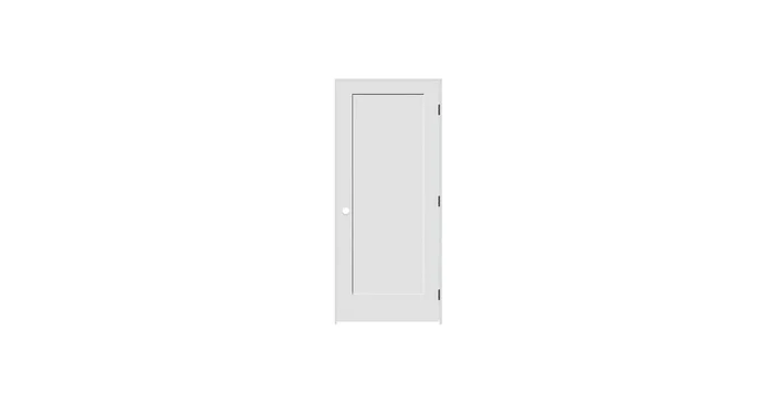 Trimlite 32″ by 80″ 1-Panel Shaker Left Handed Interior Prehung Fire Rated Passage Door with Oil Rubbed Bronze Hinges and 6 9/16″ Door Jamb – Mill Sill