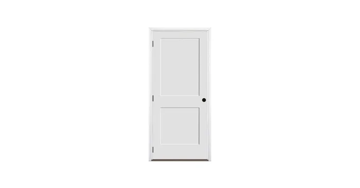 Trimlite 32″ by 96″ 2-Panel Shaker Right Handed Interior Prehung Fire Rated Passage Door with Oil Rubbed Bronze Hinges and 7 1/4″ Door Jamb – Mill Sill