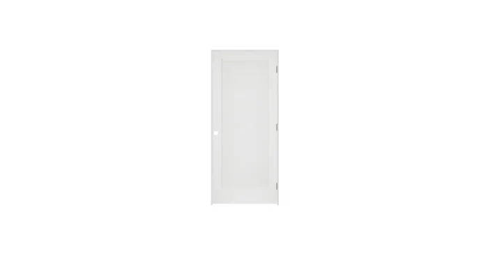 Trimlite 36″ by 80″ 1-Panel Colonial Left Handed Ovolo Edge Prehung Fire Rated Passage Door with Brushed Chrome Hinges and 4 9/16″ Door Jamb – Bronze Sill