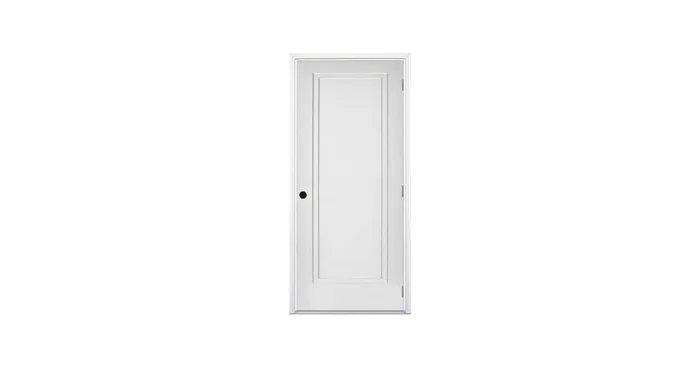Trimlite 36″ by 80″ 2-Step Shaker Left Handed Interior Prehung Fire Rated Passage Door with Satin Nickel Hinges and 7 1/4″ Door Jamb – Mill Sill