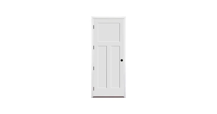 Trimlite 36″ by 96″ 1+2-Panel Shaker Right Handed Interior Prehung Fire Rated Passage Door with Oil Rubbed Bronze Hinges and 6 9/16″ Door Jamb – Mill Sill
