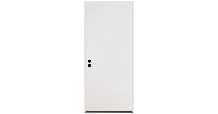 Trimlite Flush 28″ by 80″ Right Handed Pre-Hung Exterior Entry Door with 6-9/16″ Door Jamb