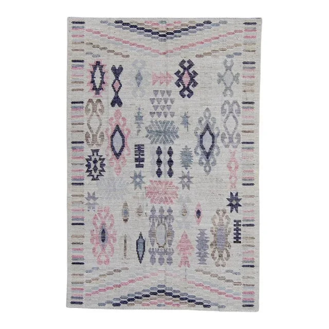 Turkish Oushak Rug 4’2″ x 6’3″