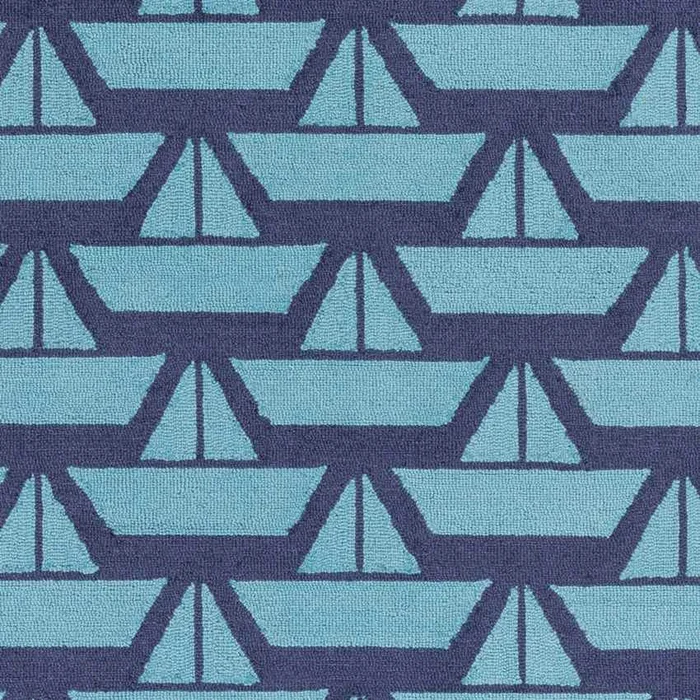 Tuscumbia Modern Dark Blue Area Rug