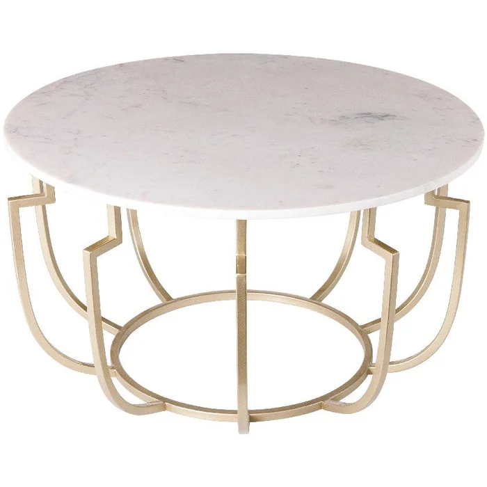 Untertilliach White/Champagne Coffee Table