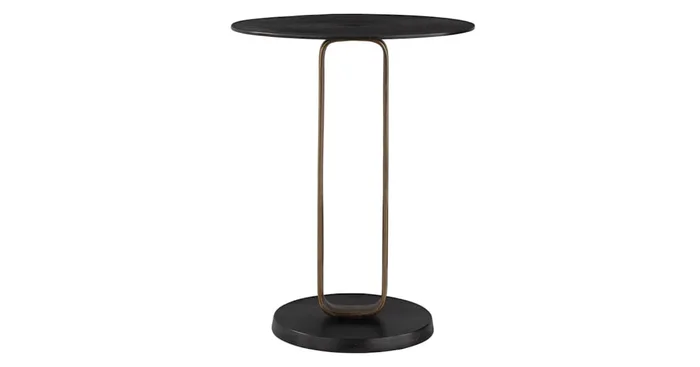 Uttermost Aperture 17″ Diameter Aluminum Accent Table