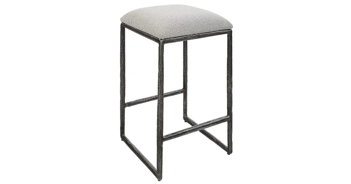 Uttermost Brisbane 15″ Wide Framed Vanity Stool